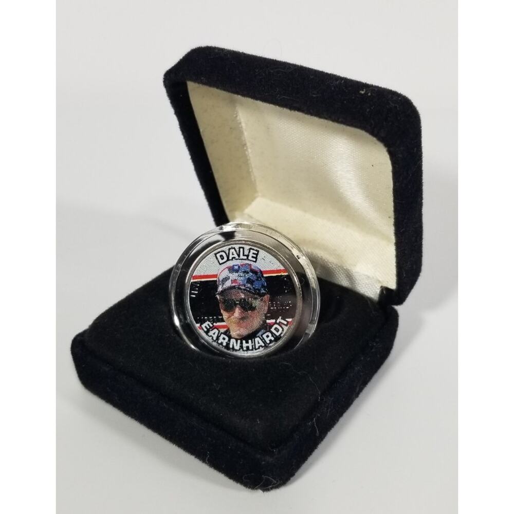 Dale Earnhardt nascar colorized 2001 North Carolina uncirculated quarter